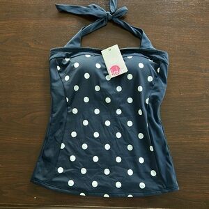 NWT Boden Santorini swim tankini top polka dot